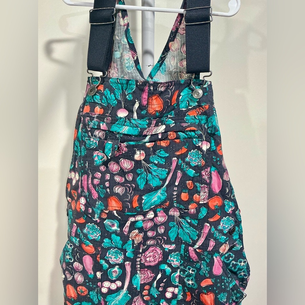 Duluth Trading Co Floral Jumpsuit - Teal and Multicolor - Picture 6 of 8